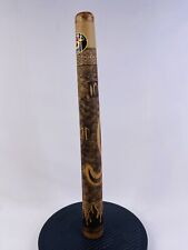 Used, Genuine Australian Native Wooden Didgeridoo Kangaroo engraved 23 1/4" inches for sale  Shipping to South Africa