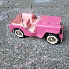 ~ Missing Parts ~ Vintage 1963 Tonka Jeep Surrey ~ No. 350 Willys ~ Pink/White ~ for sale  Seattle