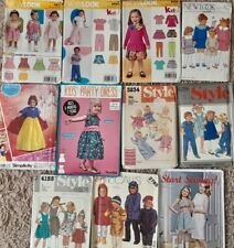 Used, 1 x Childs outfit Sewing Pattern - choose from 11 Assorted Patterns.  D for sale  Shipping to South Africa