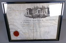 Diplome medecine 1820 d'occasion  Yffiniac