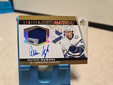 2023 UD SP Limited Auto Material Patch Auto Quinn Hughes /50 for sale  Shipping to South Africa