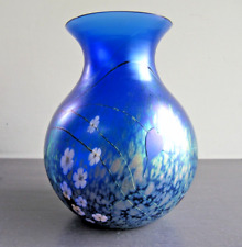 Okra Glass Vase by Richard Goulding - Cherry Blossom and Hearts for sale  Shipping to South Africa
