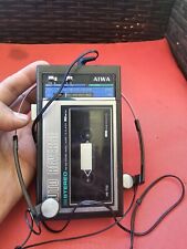 Reproductor de casete estéreo inverso automático AIWA HS-T20 de colección con auriculares Sony usado segunda mano  Embacar hacia Argentina