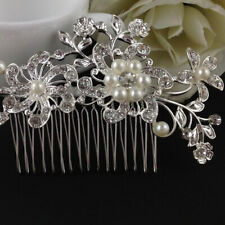 Grampo de cabelo feminino pérola flor casamento strass cristal para noiva Ha Goods comprar usado  Enviando para Brazil