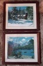 2 solid wood picture frames for sale  Manito