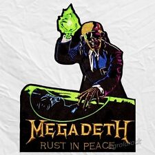 Logotipo bordado Megadeth Rust in Peace Big Patch Dave Mustaine para DJ de volta comprar usado  Enviando para Brazil