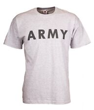 T Shirt US Army PT Heather Grey S-XL NEW Dark Grey Print Army A Symbol on Back for sale  Shipping to South Africa
