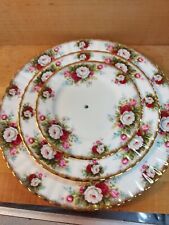 Royal Albert Celebration Tiered Tray Lot Of 3 Plates Only England Fine China for sale  Canada