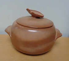 Cerâmica artística vintage marrom Frankoma 4V 2 qt. Tampa de caçarola de sopa de feijão Tureen comprar usado  Enviando para Brazil