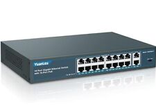 Usado, Switch PoE Gigabit YuanLey 18 Portas com 16 Poe Não Gerenciado com Uplink de 2 1000Mbps comprar usado  Enviando para Brazil