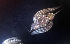 Silver diamond ring for sale  Four Lakes