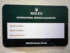 Rolex card service usato  Italia