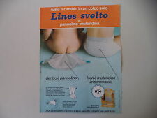 advertising Pubblicità 1979 PANNOLINI LINES SVELTO comprar usado  Enviando para Brazil