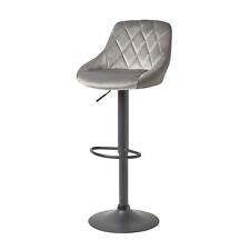 Grey Faux Leather Bar Stool Swivel Chair Adjustable with Backrest RRP:£79.99 for sale  Shipping to South Africa