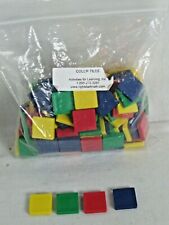 Toy Wooden Tile Blocks 1.5lb  Multi-Colors Creativity Activities for learning, used for sale  Shipping to South Africa
