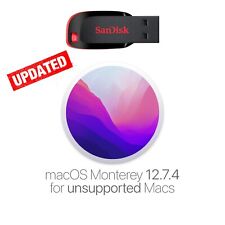 Instalador USB MacOS Monterey corrigido para Macs não suportados com instruções completas comprar usado  Enviando para Brazil