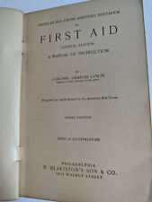 American Red Cross FIRST AID Text Book Third Edition 1925 Vintage Medical for sale  Shipping to South Africa