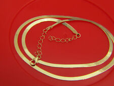 Used, Real 10K Yellow Gold Solid 3mm & 5.5mm High Polish Herringbone Chain Necklace for sale  Niagara Falls
