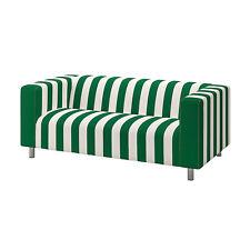 Occasion, Neuf - Ikea - Housse pour canapé 2 places Klippan Radbyn vert/blanc d'occasion  Brindas
