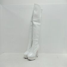 white thigh boots for sale  ROMFORD