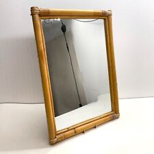 BAMBOO WOODEN FRAMED WALL MIRROR 15 X 11 INCHES for sale  Shipping to South Africa