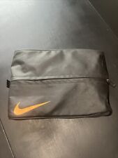 Nike Soccer Golf Track Cleat Shoe Bag Mesh Travel Bag Black Orange for sale  Shipping to South Africa