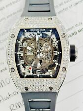 Richard Mille RM010 AN relógio de fábrica de diamantes de ouro branco 18k CAIXA/PAPÉIS comprar usado  Enviando para Brazil