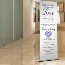 Love themed WEDDING SIGN - Pop Up Roller Sign. WEDDING RECEPTION DECORATION for sale  Shipping to South Africa