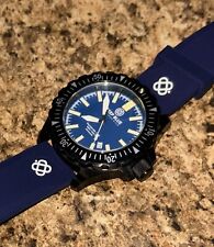 Relógio automático Deep Blue DayNight Mil T-100 mergulhador trítio preto PVD mostrador azul, usado comprar usado  Enviando para Brazil
