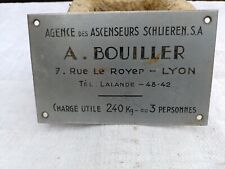 Ancienne plaque laiton d'occasion  Pouilly-sous-Charlieu