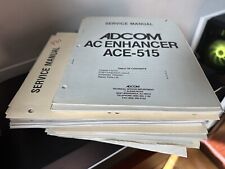 Adcom service manuals for sale  Spokane