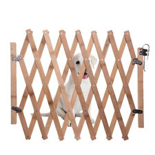 Expandable Accordion Dog Gate Wooden Pet Dog Fence Safety Protection Doorways, used for sale  Shipping to South Africa