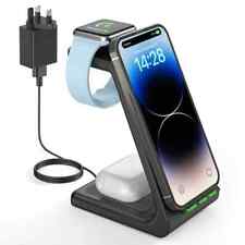 Wireless Charger Stand, 3 in 1 Wireless Charging Station for iPhone 15/14/13/12 for sale  Shipping to South Africa