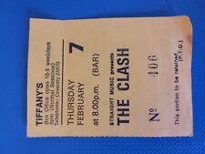 Clash ticket stub for sale  UK