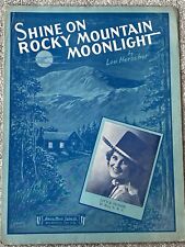 Partitura de música 1934 SHINE ON ROCKY MOUNTAIN MOONLIGHT por Herscher comprar usado  Enviando para Brazil