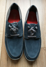 Zapatos con cordones para hombre Clarks Gorwin Moc en azul marino Nubuck talla 12, usado segunda mano  Embacar hacia Argentina