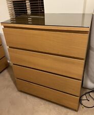 Malm brown chest for sale  STURMINSTER NEWTON