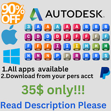 Autodesk🔹AutoCAD🔹LT🔹Revit+37app🔹🔰2024🔰2025🔹2 years🔹test first then pay for sale  Shipping to South Africa