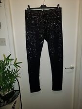 Black sequin skinny for sale  GLASGOW