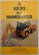 Folheto de vendas original de retroescavadeira JCB 3CX 4x4 Hammermaster, 1991 comprar usado  Enviando para Brazil