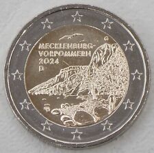 Moneta okolicznościowa 2 euro Niemcy G 2024 Meklemburgia-Pomorze Przednie / Königsstuhl unz. na sprzedaż  Wysyłka do Poland