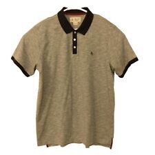 Camisa polo masculina pinguim original GG grande cinza manga curta logotipo algodão poli comprar usado  Enviando para Brazil