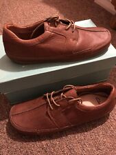 Clarks Mens Mahogny Leather Casual Shoes Size 12 G till salu  Toimitus osoitteeseen Sweden