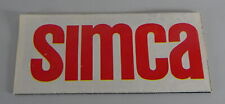 Prospectus brochure simca d'occasion  Expédié en Belgium