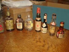 14 botellas vacías de licor en miniatura vacías de colección de 1930 de Illinois estampillas fiscales, usado segunda mano  Embacar hacia Argentina