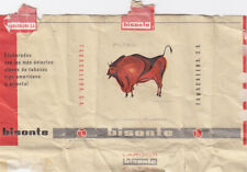 BISONTE FILTRO - SPAIN empty cigarette pack packet label wrapper for sale  Shipping to South Africa