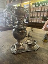 Conjunto de Samovar Persa Miniatura Prata .84 com Bandeja e Decorações comprar usado  Enviando para Brazil