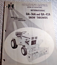 qa42a snow thrower for sale  Sykesville