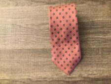Gravata rosa vintage Johnny Carson feita nos EUA 100% seda italiana 54x 3” estampada comprar usado  Enviando para Brazil