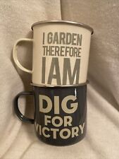 Enamel gardeners mug for sale  WITNEY